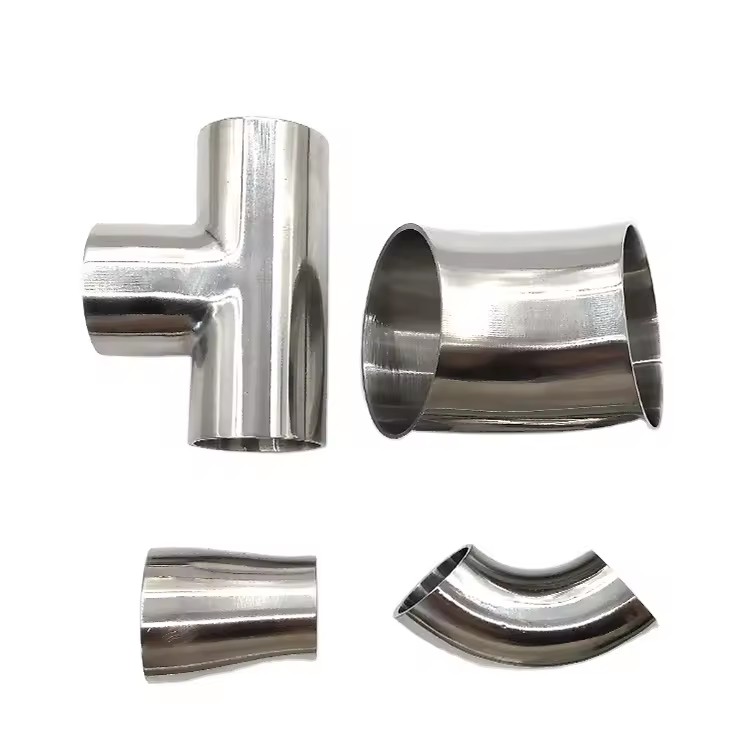 Welded Reducing Short Long Equal Tees Tube Stainless Steel Sanitary Pipe Fitting Tee
