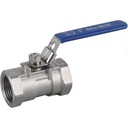 Manufacturer Ss 304/316l Bsp Npt 1 Pc Stainless Steel One-piece 1 Piece Ball Valve