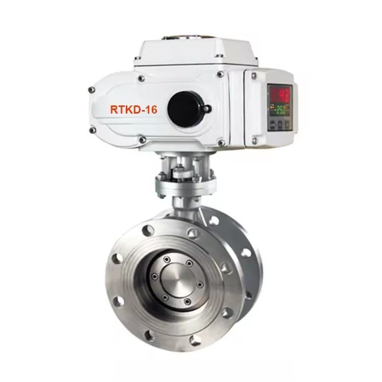 Electric Motorized 4-20mA Modulating Valve Stainless Steel butterfly Valve Electric