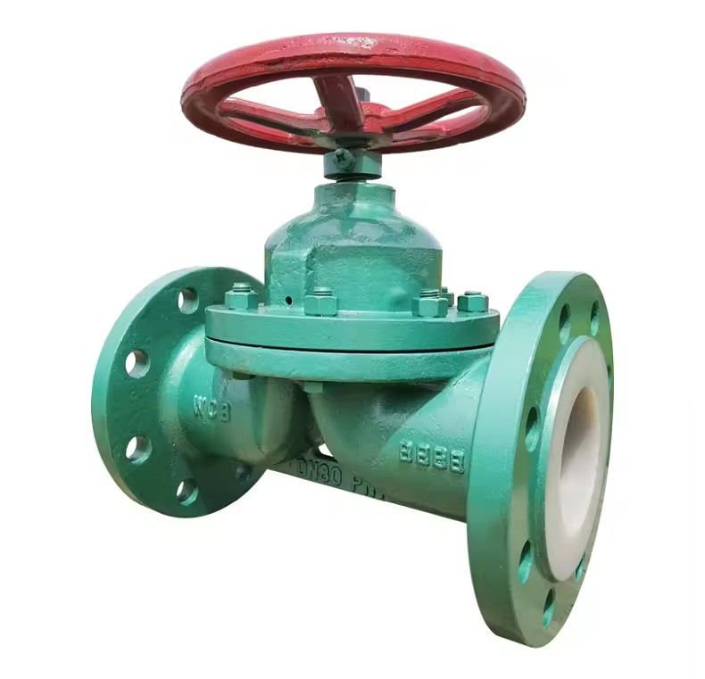 Wholesale Stainless Steel SS304/316 Ductile Iron Manual Straight Diaphragm Valve PN10 PN16 OEM Customizable