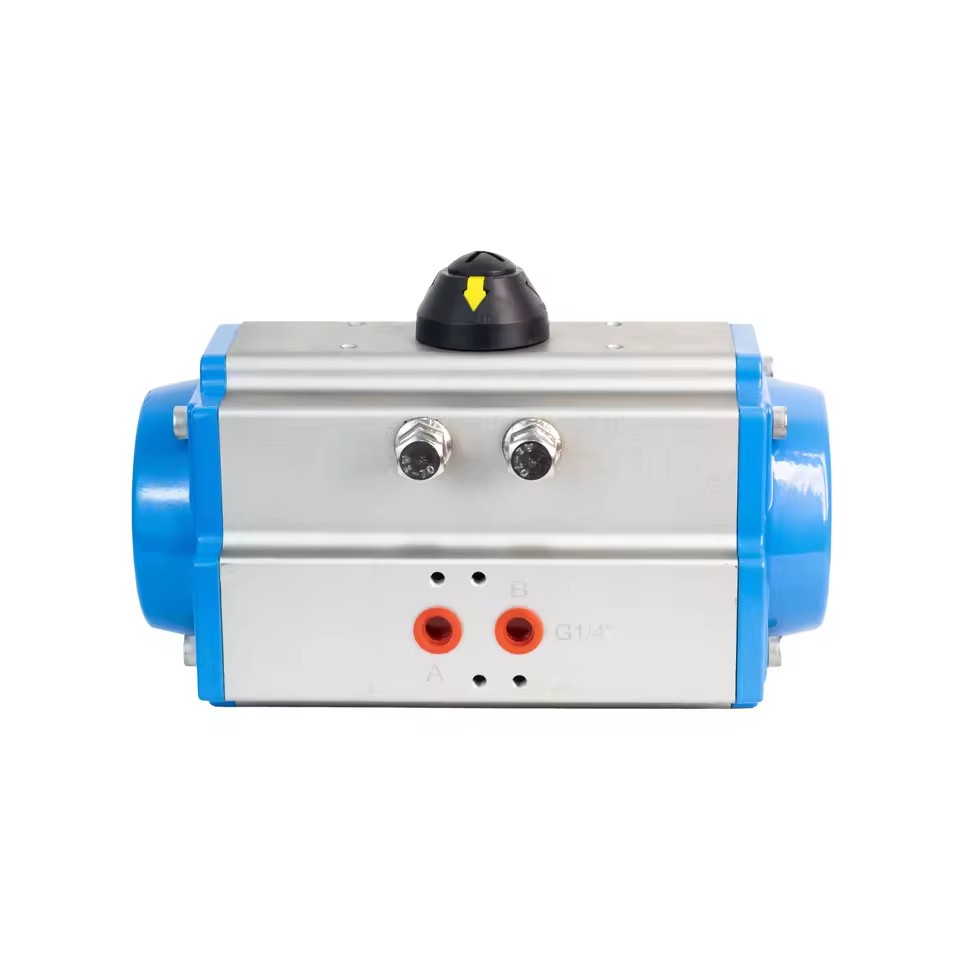 Double Acting Single Acting Pneumatic Valve Actuator 90 Degree Rotary Pneumatic Rotary Actuator