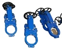Manual Knife Gate Valve for Water Oil Gas Media with Robust Base