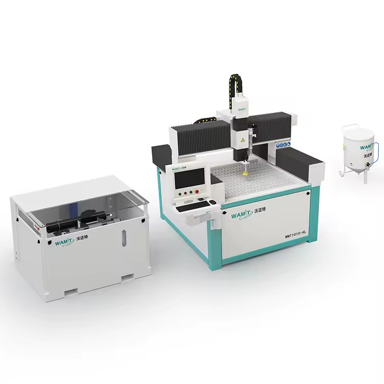 High Pressure Mini Waterjet Steel Tile Glass Cutting Machine Desktop 1010 Water Jet Cutter