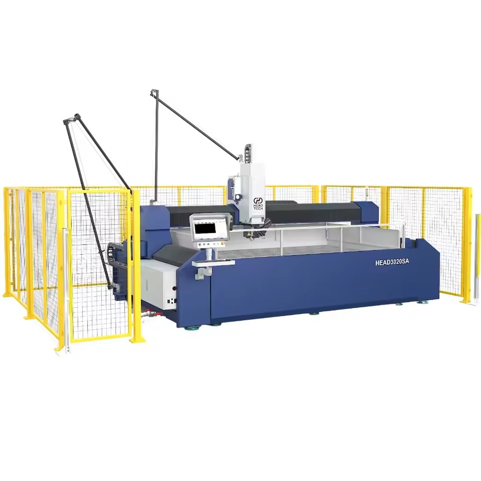 Heavy Duty High Precision 5-Axis Water Jet Cutter for Metal Stone Ceramic Cutting with CNC Control