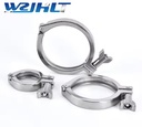 Industrial/Commercial-Grade 304 Stainless Steel Single Pin Fold Clamp LH Inch Measurement System Polished High Quality Bolts
