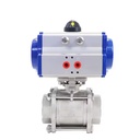 DK66-3PS 2 Inch Stainless Steel 304 Three Pieces 2 Way Pneumatic Ball Valve