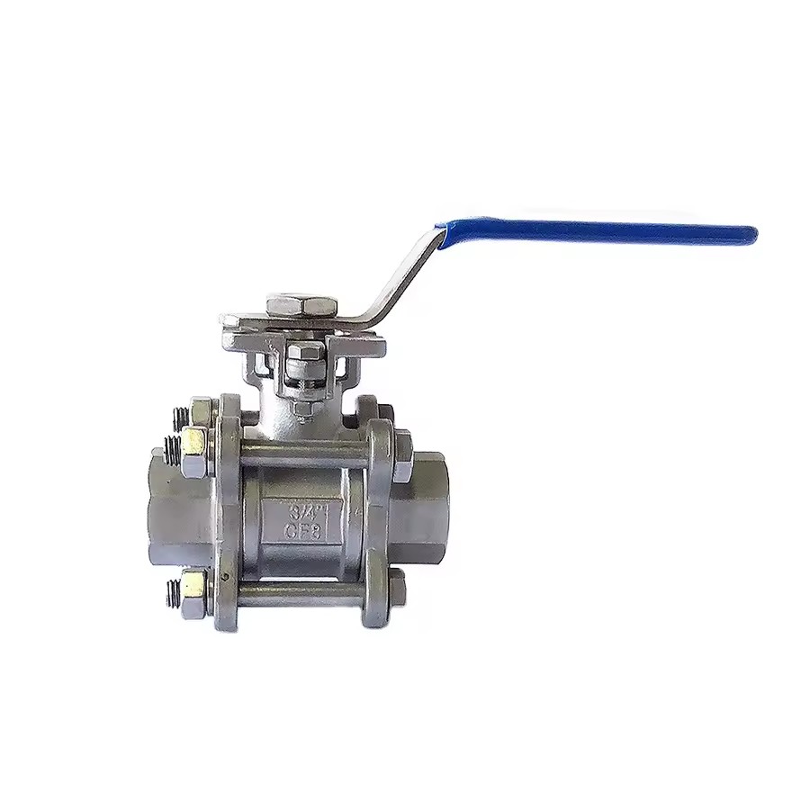 High Platform Price Iso Direct Mounting Pad Stainless Steel 3pc Ball Valve 316