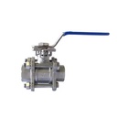 High Platform Price Iso Direct Mounting Pad Stainless Steel 3pc Ball Valve 316