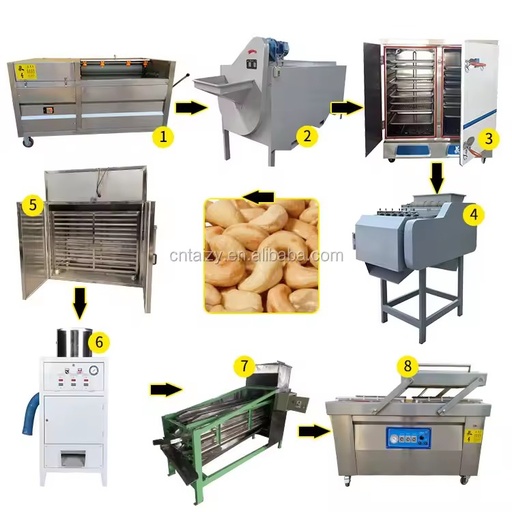 Semi Automation Cashew Nut Processing Line for Factory Making Cashew Nut Line