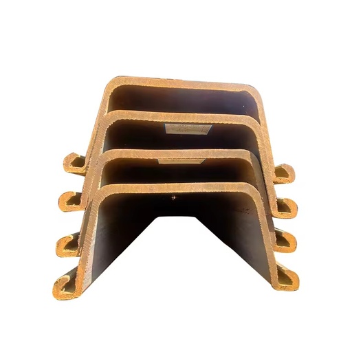 SY295 SY390 Hot Rolled U Steel Sheet Pile Type 2 Type 3 400x100mm 400x125mm for Foundation Shoring