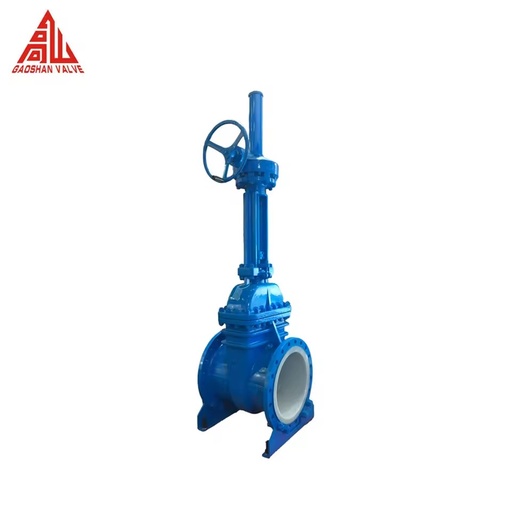 Z541F46 Manual PTFE Lined Gate Valve Bevel Gear DN500 20 Inch PTFE FEP PFA Lining Gate Valve