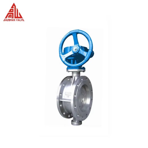 D343W Butterfly Valve Worm Gear Box DN250 10 Inch Triple Eccentric CF8 CF8M Stainless Steel Flange Butterfly Valve