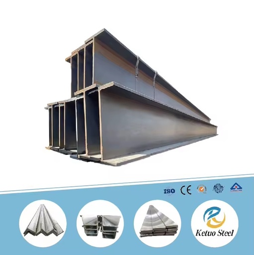 Q345 H-I-Shaped Hot Rolled Carbon Steel Beams ASTM Standards Weldable Cuttable Bendable with Bending Service for Construction