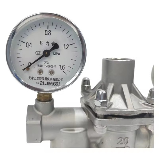 Stainless Steel PN16 Female Threaded Filter Manual Water Pressure Reducing Relief Valve with NPT/BSP 304/316 Pressure Gauge