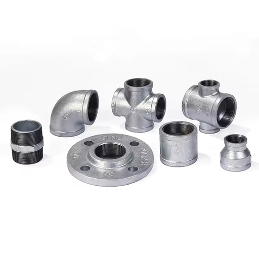 High Quality Zinc Plated Casting Elbows Malleable Iron Pipe Fittings for Industrial Water Pipe Systems 3 Year Warranty OEM/ODM