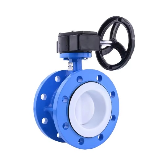 Flanged Butterfly Valve Gear Operated 150LB Ductile Iron PTFE Seat Stainless Steel Stem UL certification