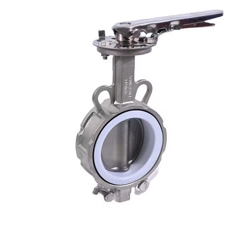 Factory Supply Best Price Stainless Steel Handle PTFE Wafer butterfly Valve UL certification