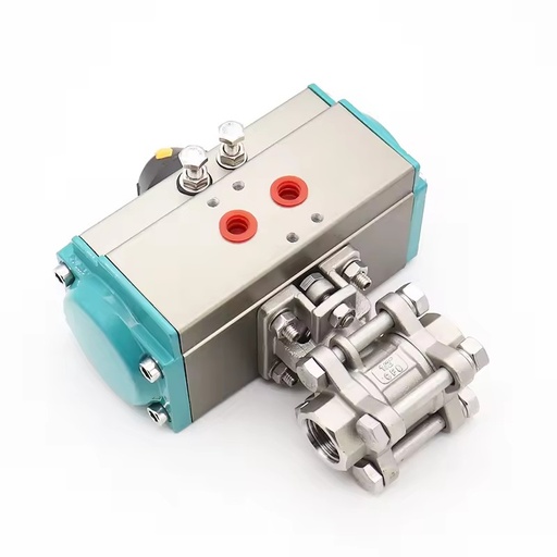 Pneumatic Inner Threaded Ball Valves Body 304/316L Ball Valves for Gas Application