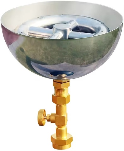Handmade 304 Stainless Steel DIY 1LB Propane Gas Burner Fire Pit Multifunctional Outdoor Landscape Torch Light Max Capacity