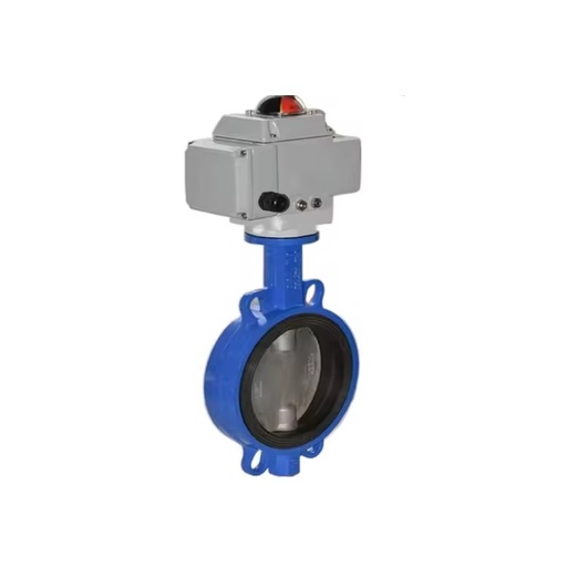 Double Flange Water Pipe Fittings Cast Iron Soft/Hard Seal Electrical Actor Butterfly Valve