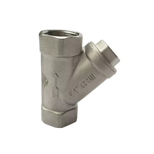 Durable Stainless Steel Y-Type Strainer CF8M Threaded Filter Valve | Durable Mesh Strainer for Water & Hydraulic Systems