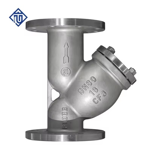 Y Type Strainer Stainless Steel 304 Flanged Y Filter for Steam Water Oil Gas Chemical Pipeline
