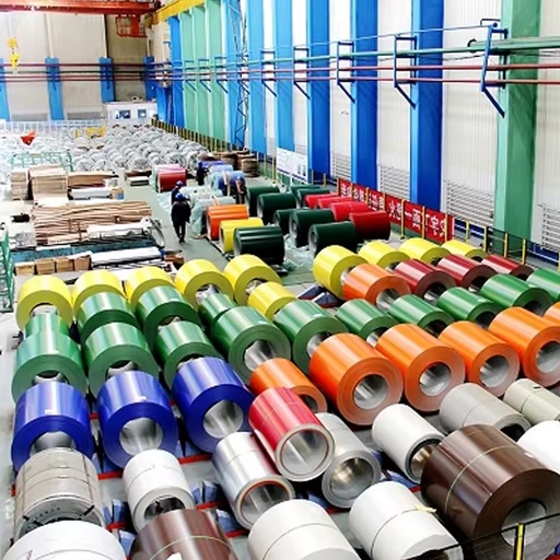 Colored Metal Coil Ral Bright Color Matt PPGI PPGL Roofing Sheet Coil