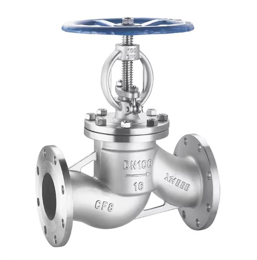 DN32 Pn16 Manual Stainless Steel 316 Globe Control Valve for Water Air Steam Pipe Connection Flange Shutoff Valves