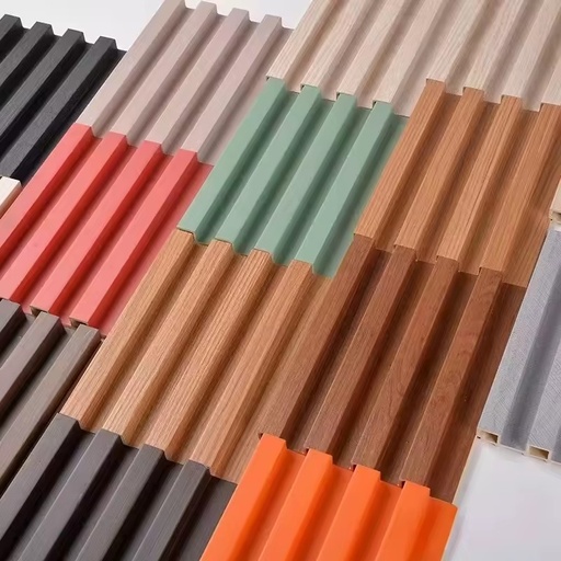 Decorative Wood Wall Panel Lambrin PVC Interior WPC Fluted 3D Wall Panel