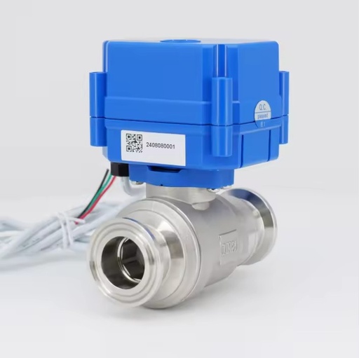 Industrial 2-Way Motorized Ball Valve, Gas Ball Valve, 304/316L Brass IP67 Low Current 12V 24V 220V AC DC OEM CE