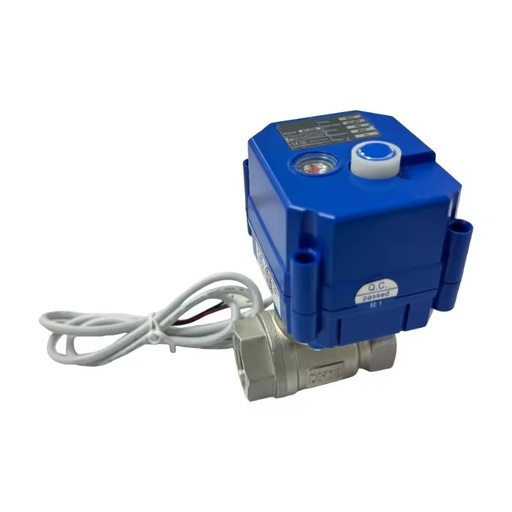 3-way Stainless Steel Ball Valve DC 12V/24V Motor Small Electric Actuator OEM IP67 CE Certified (1/4" to 1")