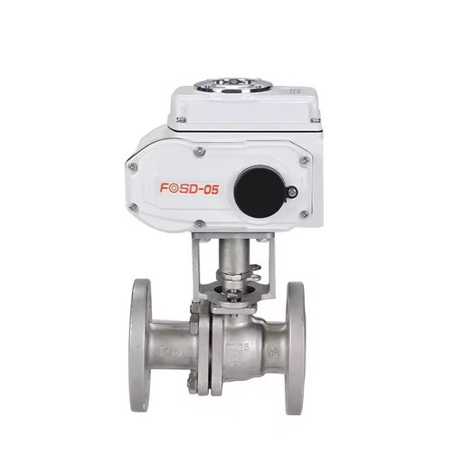 220VAC 24VDC Modulating Type Electric Actuator 4-20ma Electric Stainless Steel Flange Ball Valve Motorized Ball Valve