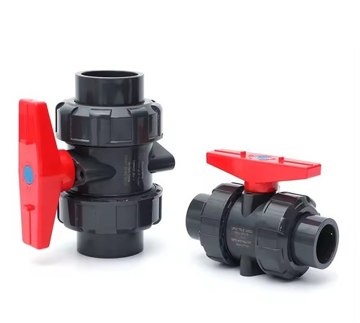 Industrial Handle 2 Way Plastic True Union Upvc Pvc Double Union Ball Valve