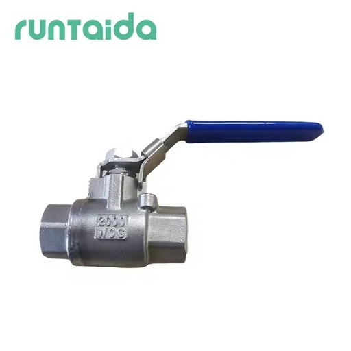 DN40 SS304 Full Port Manual Two Piece 2pc Threaded Ball Valve Price List