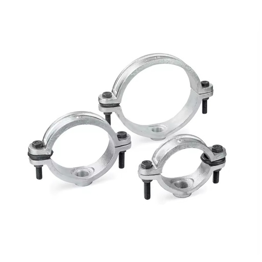 Factory Supply iron pipe fittings Tapping Saddle Galvanized Clamp Saddle Pipe Fittings Clamp Saddle