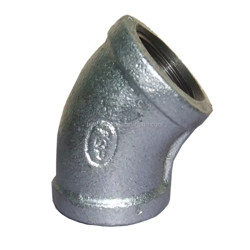 TSP Brand Elbows 45 Degree Malleable Cast Iron Pipe Fittings 1/2"-6"