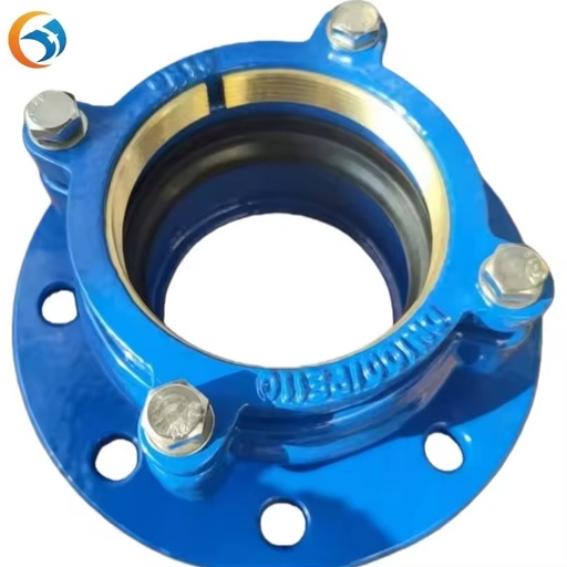 High Pressure Corrosion-resistant Casting Restraint Ductile Iron Flange Adaptor DN40-DN800mm for PE/PVC Pipe 1 Piece