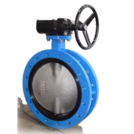 High Temperature Resistance DN100 DN125 DN150 Cast Iron Double Flanged Butterfly Valve Epdm Seat Disc Control Supplied