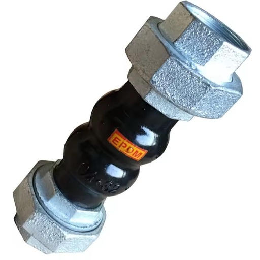 High Pressure Smooth BSPT/NPT Threaded Union Type Double Balls Joints with EPDM Rubber Expansion Bellows Min. Order 1 Piece