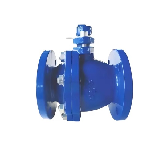 Quick Opening Ball Valve Ductile Iron Flanged Industrial Water Control Durable Wear Resistant Blue Shield Fitting