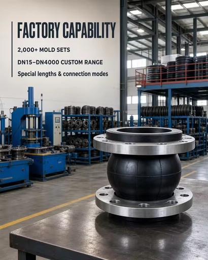 High Pressure PN16 Flanged EPDM Chemical and Corrosion-Resistant Fuel Line Rubber Expansion Joint for Fuel Transfer Systems