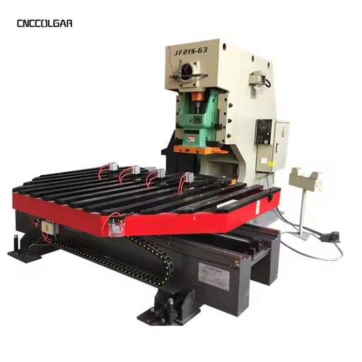 JH21S-63 CNC Punching Machine with Automatic Feeder 63 Ton Pneumatic Power Press for Sheet Metal Hole Punching