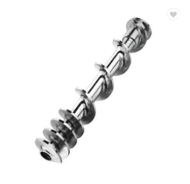 Densen Oem High Quality Stainless Steel Grinder Worm Feeder Screw Shaft Assy Custom Cnc Machining Parts
