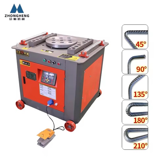Small Portable Three-phase 220V Steel Rebar Bender Automatic D6-40MM Rebar Bending Machine