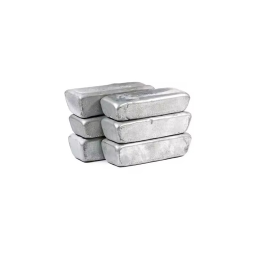 ZD-ZI 99.995% Zinc Alloy Square Ingot Silver White Lustrous High Purity Non-Secondary