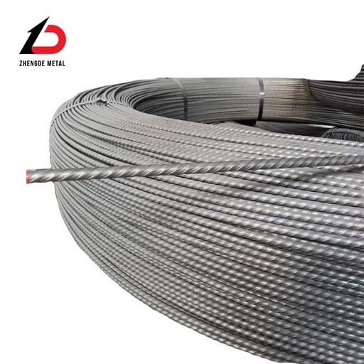 12.7mm 7 Wire Prestressed Concrete Steel Cable High Strength ASTM A416 PC Strand Low Relaxation Bending Welding