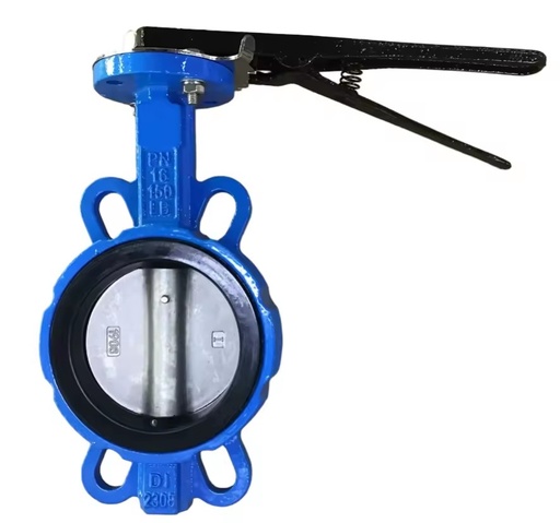 Manufacturer Supply Wafer Type Butterfly Valve DN50-DN300 GGG50 DI SS304 With Hand Lever and Gear Box for Water Control Project