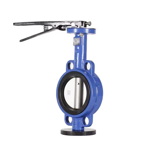 DN50 Water Wafer Butterfly Valve with Manual Handle, GGG50 Resilient Seated Valve for Irrigation Systems