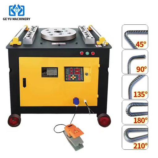Stirrup Bender Round Steel Bending Machine Rebar Bending Machine Electric Reinforcing Metal Steel Bar Bender