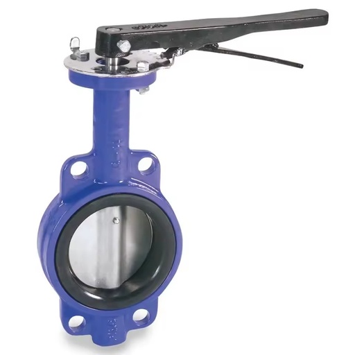 Industrial Standard DN100 Wafer Butterfly Valve, WRAS Approved Ductile Iron EPDM Seated Valve for Water Works